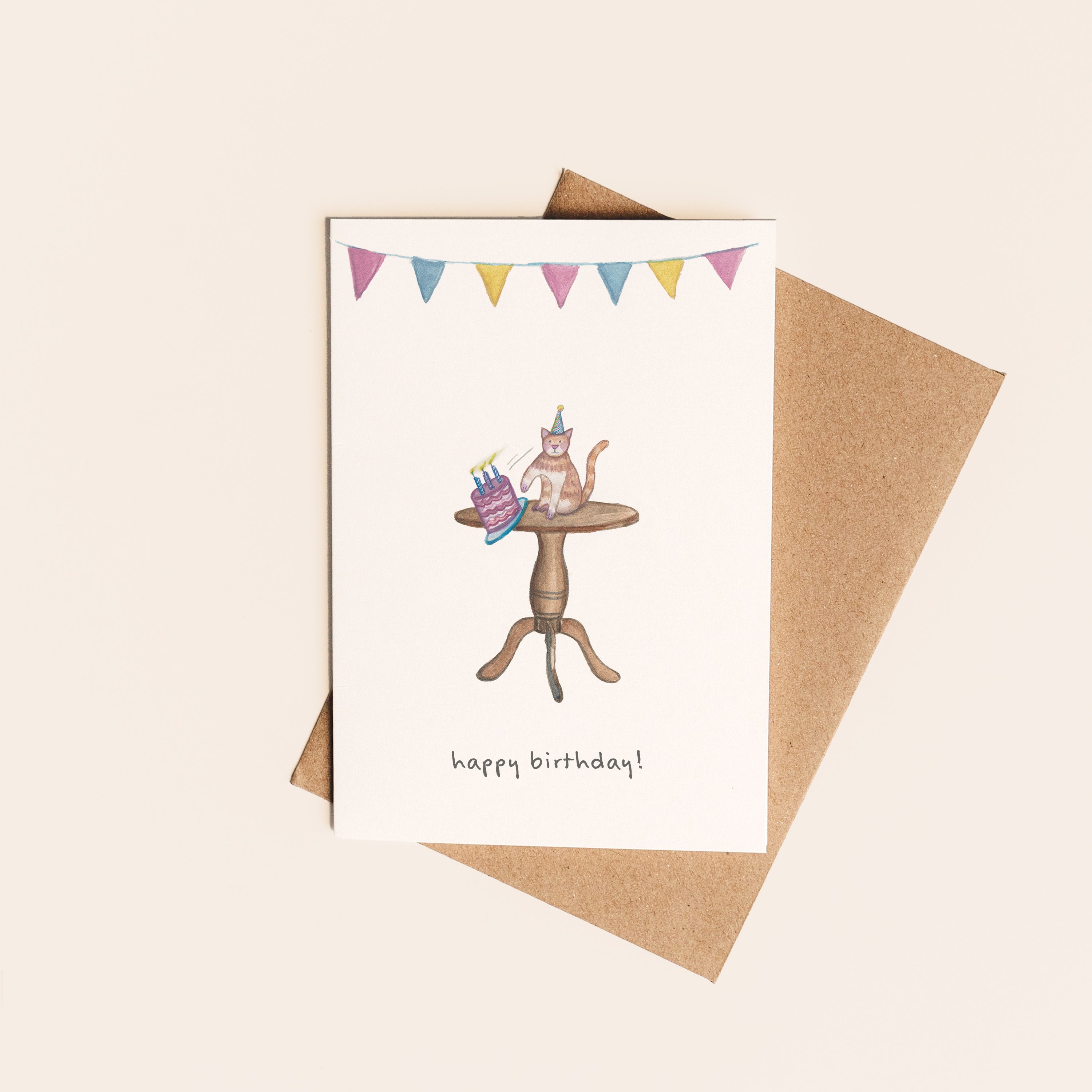 Happy Birthday Cat Card