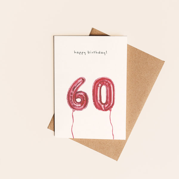 60th Birthday Card