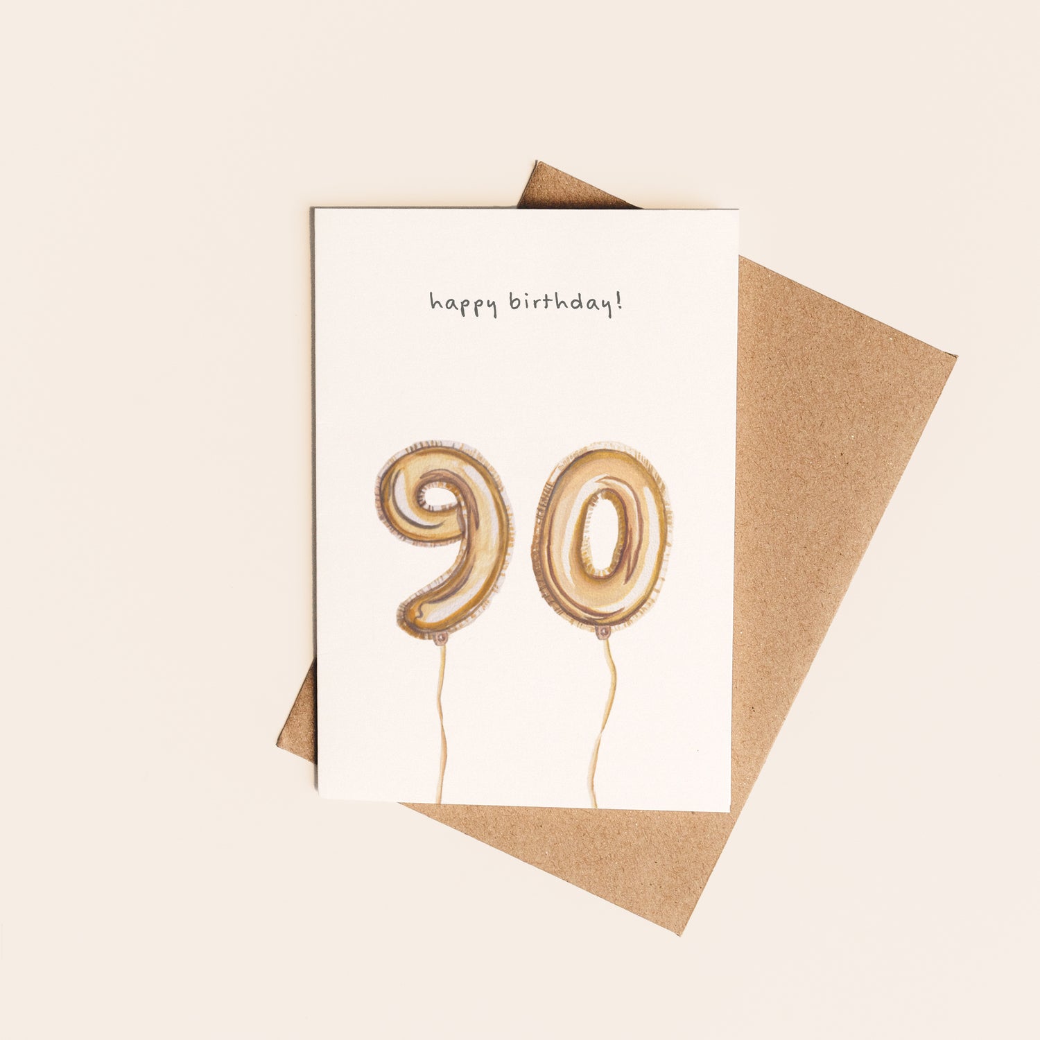 90th Birthday Card