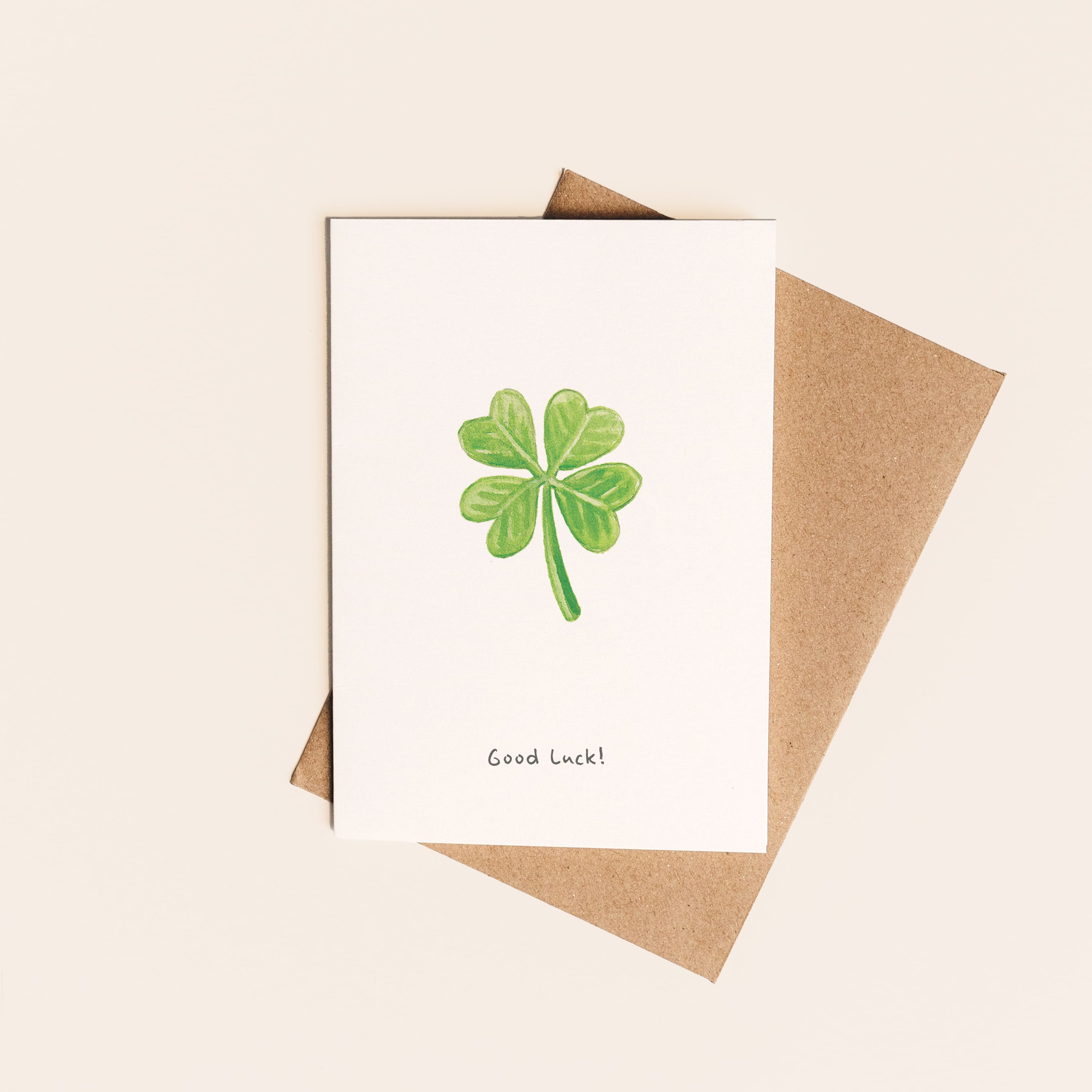 Good Luck Clover Card