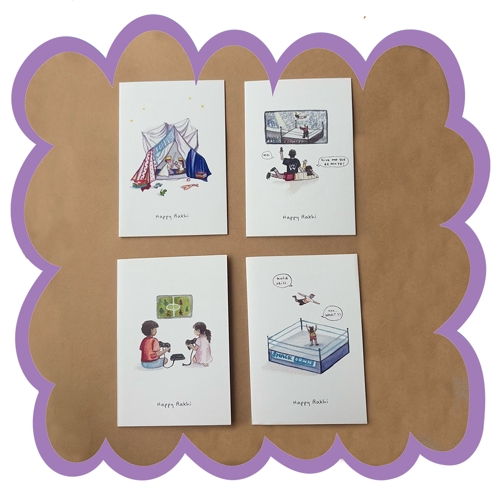 The Rakhi Bundle - handmade greeting card gift bundle for Raksha Bandhan