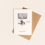 Remote Rakhi Card - handmade funny Rakhi greeting card featuring a TV remote illustration